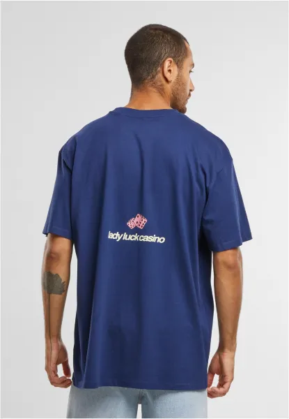 Men's T-shirt Lady Luck Oversize dark blue