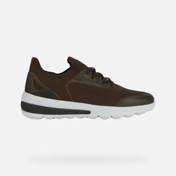 Khaki men's sneakers Geox Spherica actif - Men's