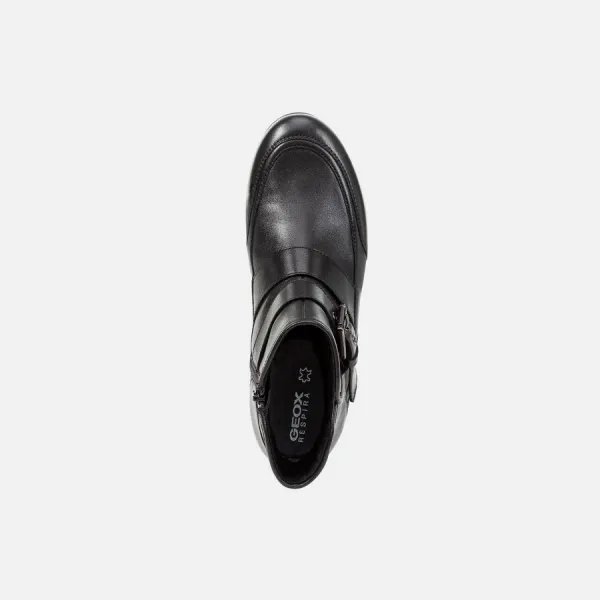 Black women's ankle boots Geox New Moena - Women's