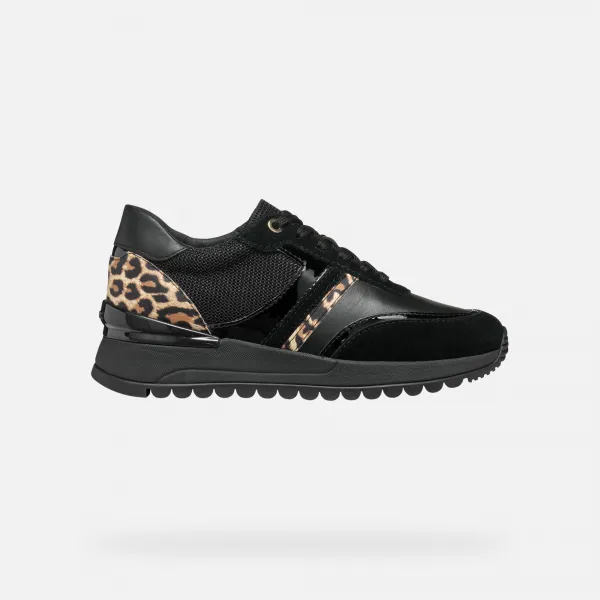 Black women's sneakers Geox Desya - Women's
