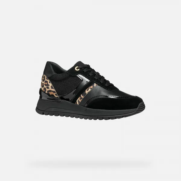 Black women's sneakers Geox Desya - Women's