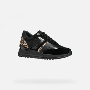 Black women's sneakers Geox Desya - Women's