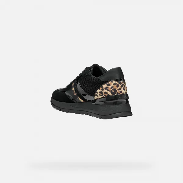 Black women's sneakers Geox Desya - Women's