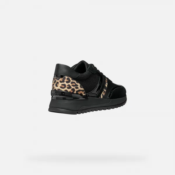 Black women's sneakers Geox Desya - Women's