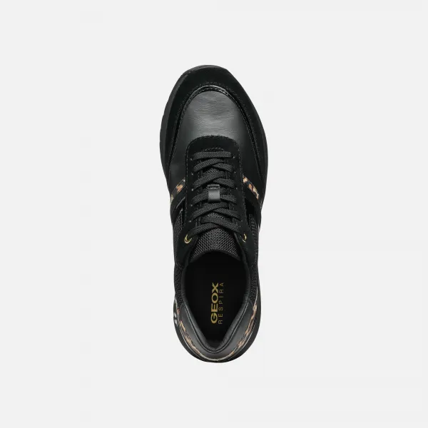 Black women's sneakers Geox Desya - Women's