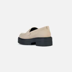 Beige women's moccasins Geox Spherica Ec7 - Women's