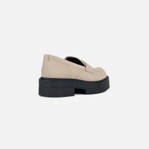 Beige women's moccasins Geox Spherica Ec7 - Women's