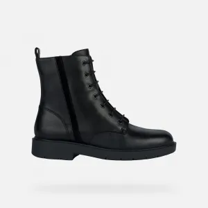 Geox Spherica Ec1 Black Women's Ankle Boots - Ladies