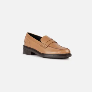 Light brown women's moccasins Geox Walk Pleasure - Women's