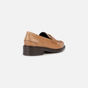 Light brown women's moccasins Geox Walk Pleasure - Women's