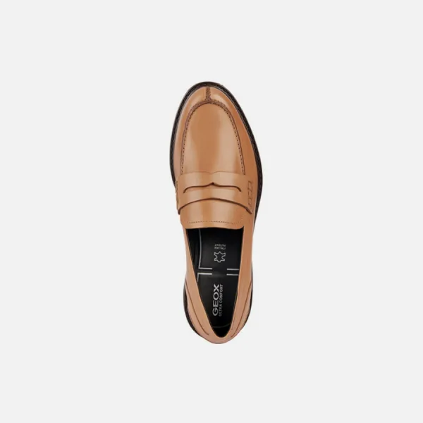 Light brown women's moccasins Geox Walk Pleasure - Women's