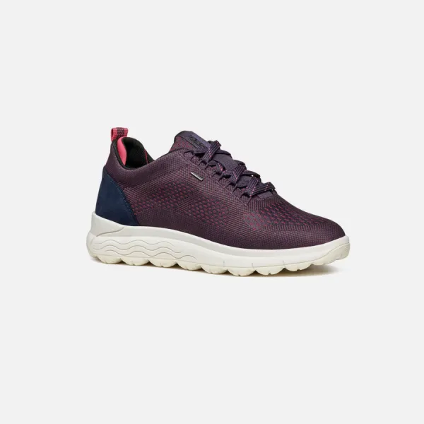 Dark purple women's sneakers Geox Spherica 4x4 B Abx - Women's