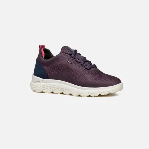 Dark purple women's sneakers Geox Spherica 4x4 B Abx - Women's