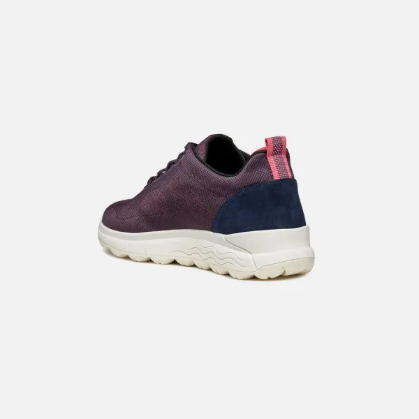 Dark purple women's sneakers Geox Spherica 4x4 B Abx - Women's