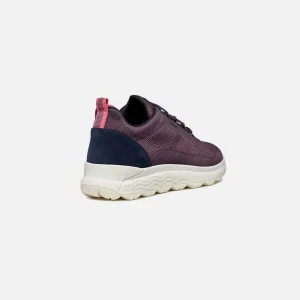 Dark purple women's sneakers Geox Spherica 4x4 B Abx - Women's