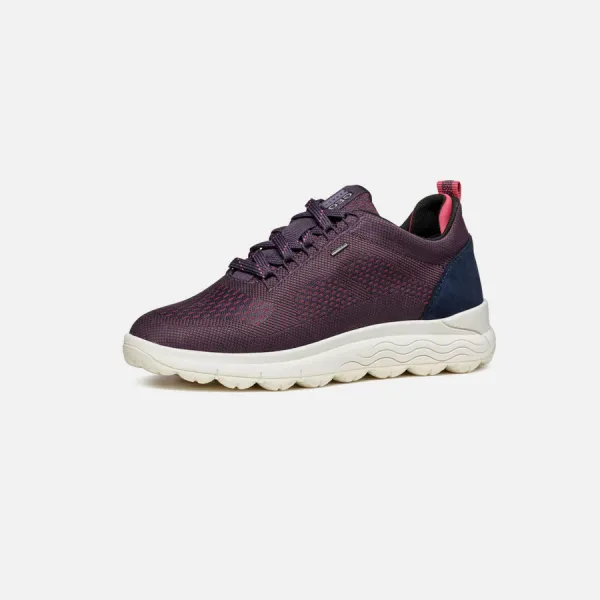 Dark purple women's sneakers Geox Spherica 4x4 B Abx - Women's