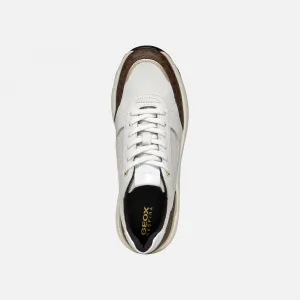 White women's sneakers Geox Spherica Ec13 - Women's