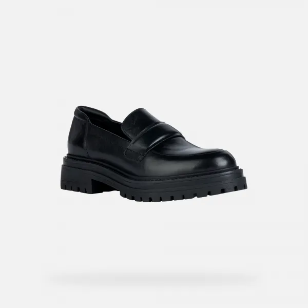 Black women's moccasins Geox Iridea - Women's