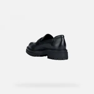 Black women's moccasins Geox Iridea - Women's