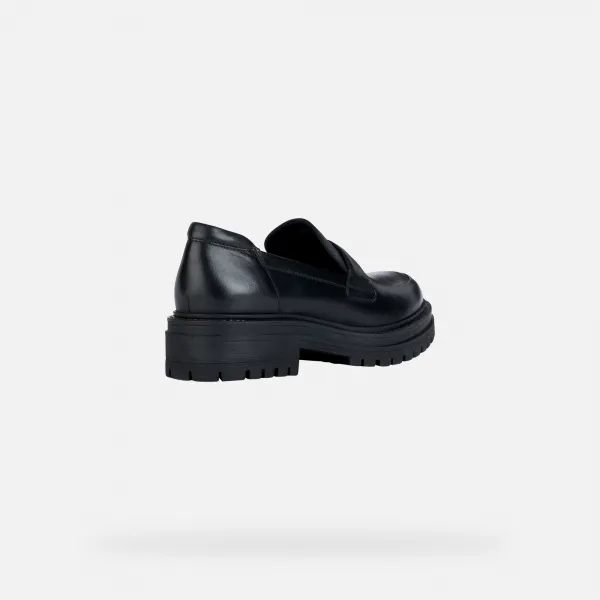 Black women's moccasins Geox Iridea - Women's