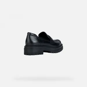 Black women's moccasins Geox Iridea - Women's