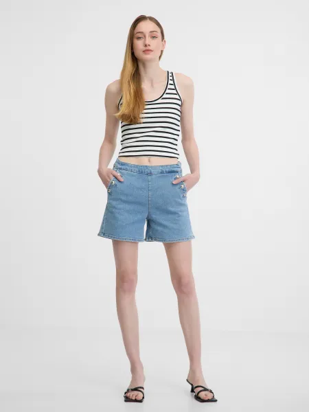 Orsay Light Blue Women's Denim Shorts - Women's