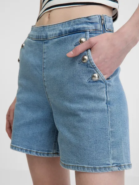 Orsay Light Blue Women's Denim Shorts - Women's