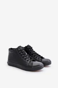 BIG STAR SHOES Izolované pánske posúvače Čierna veľká hviezda MM174012