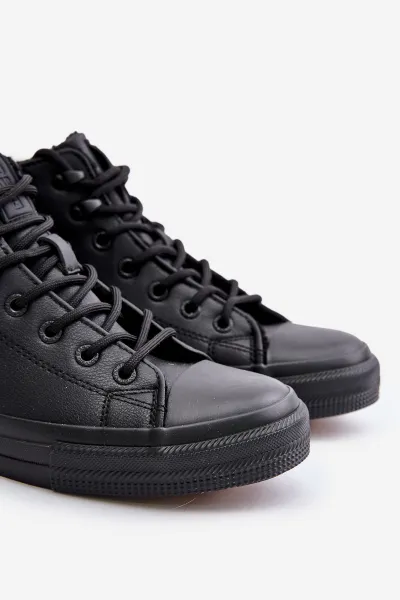 BIG STAR SHOES Izolované pánske posúvače Čierna veľká hviezda MM174012