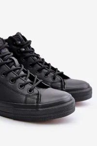 BIG STAR SHOES Izolované pánske posúvače Čierna veľká hviezda MM174012