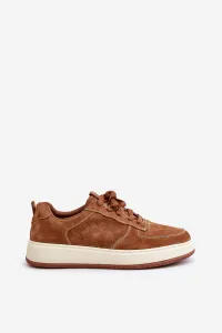 BIG STAR SHOES Pánske Sneakersy Na Platforme Zamszové Big Star
