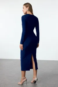 Trendyol Saks Fitted Knitted Stylish Dress