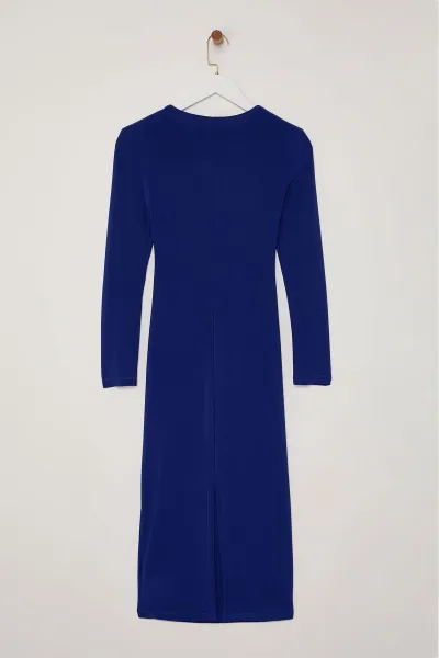 Trendyol Saks Fitted Knitted Stylish Dress