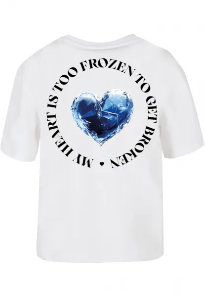 Women's T-shirt Too Frozen white
