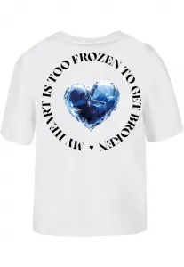 Women's T-shirt Too Frozen white