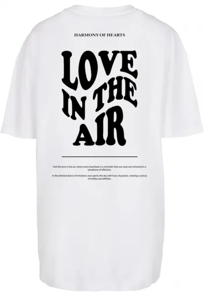 Women's T-shirt Love In The Air Oversized Boyfriend white