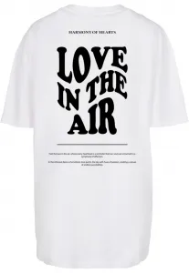Women's T-shirt Love In The Air Oversized Boyfriend white