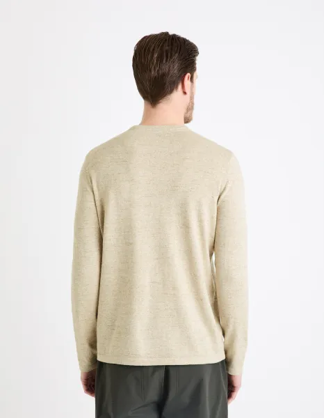 Celio Sweater henley Gelano - Men's