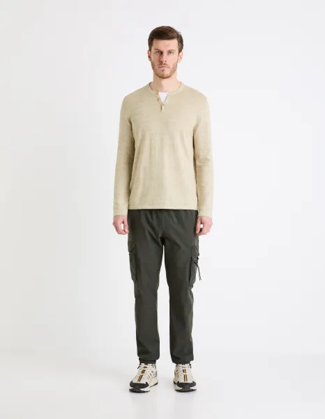 Celio Sweater henley Gelano - Men's