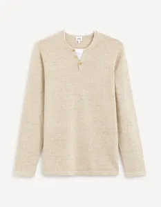 Celio Sweater henley Gelano - Men's