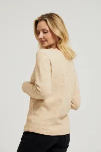 Marisse Women's Sweater Z-Sw-4510 Beige Mel