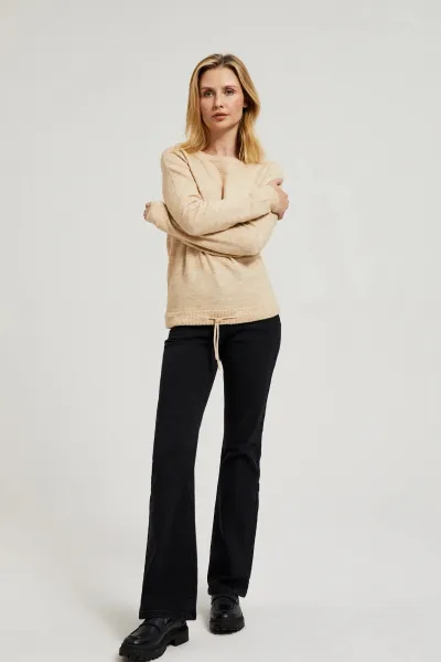 Marisse Women's Sweater Z-Sw-4510 Beige Mel