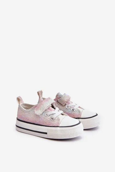 Children's Velcro sneakers with sequins Multicolor Caloma