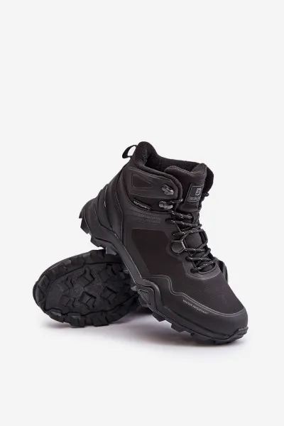 Lightweight insulated men's trekking shoes McBraun waterproof black