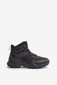 Lightweight insulated men's trekking shoes McBraun waterproof black