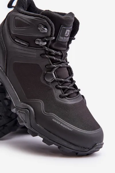 Lightweight insulated men's trekking shoes McBraun waterproof black