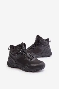 Lightweight insulated men's trekking shoes McBraun waterproof black
