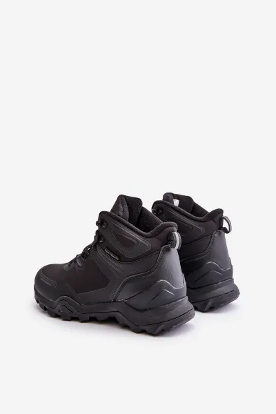 Lightweight insulated men's trekking shoes McBraun waterproof black