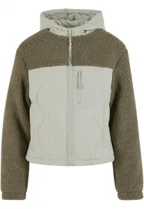 Women's jacket Sherpa Crinkle Nylon Mix light green/stone green