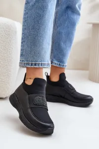 Leather sports shoes black Artiker